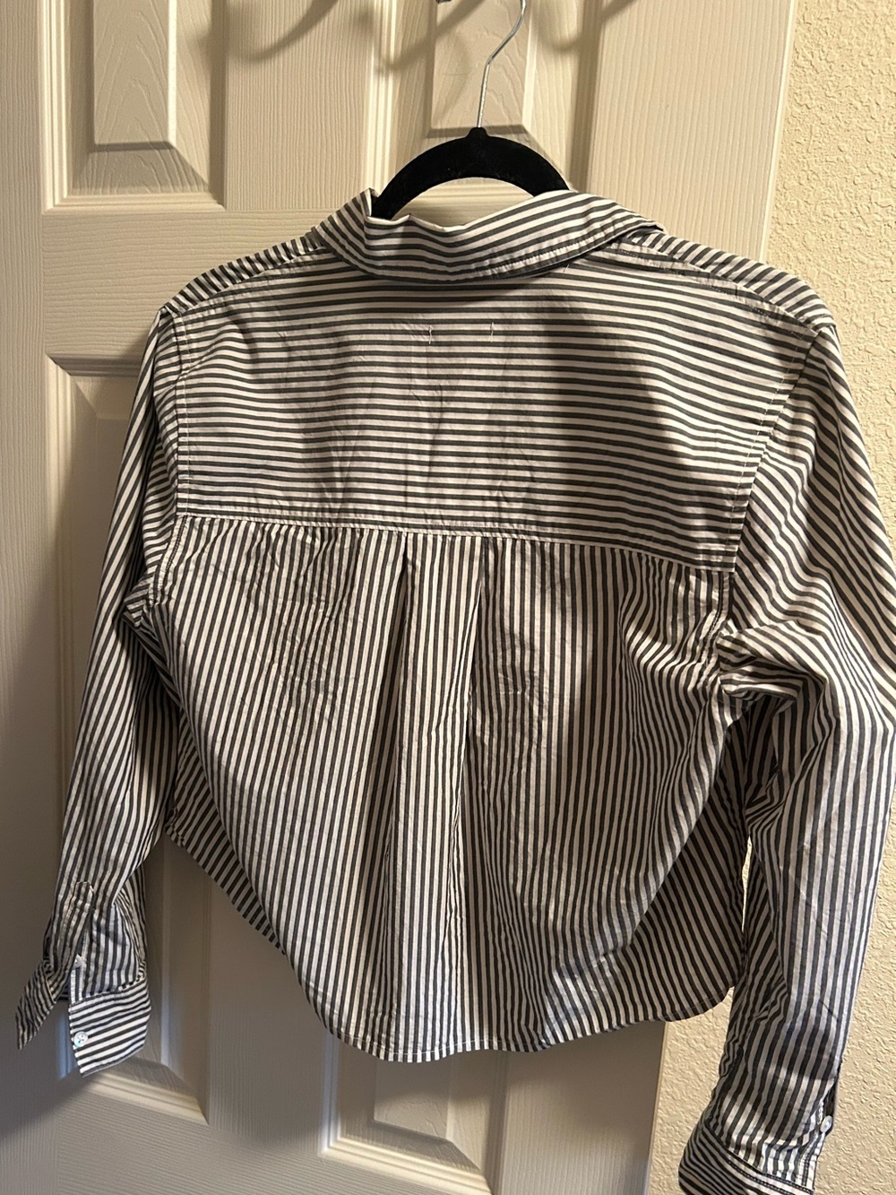 Rails Ramy Shirt | Cropped Green and White Women’s Button-Up Shirt (Small)